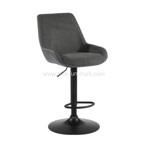 Simple Acrylic Swivel Bar Stool With Backrest